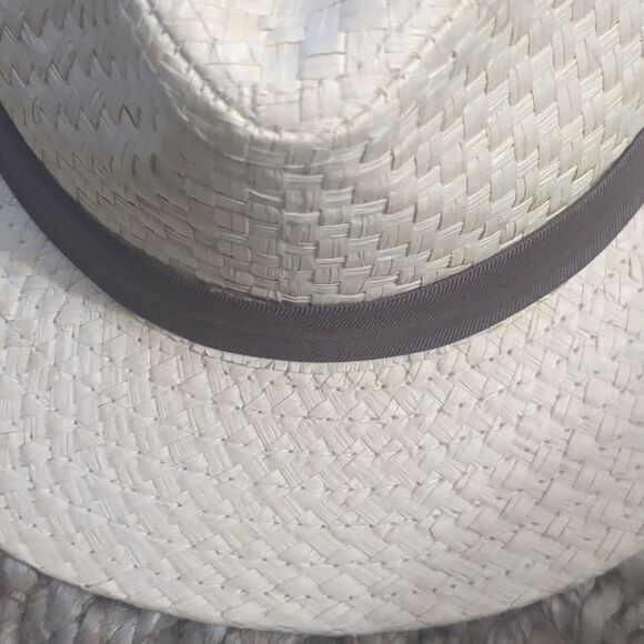 Original Panama Jack Hat LG Fedora Paper *Straw Look* Natural Woven - Picture 7 of 8